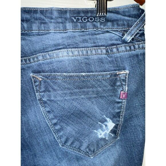 Vigoss The Boyfriend Mid-Rise Rolled Up Skinny Jeans Size 9 - Picture 7 of 13